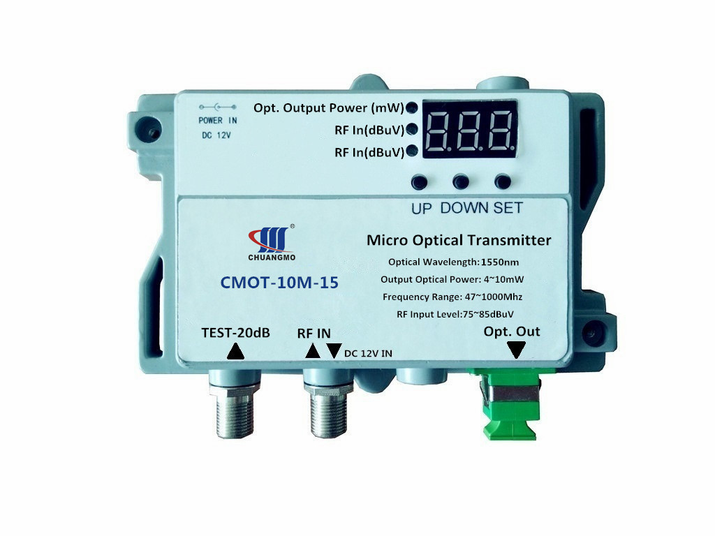 CATV  Micro 1550nm 10mW Optical Transmitter CMOT-10M-15